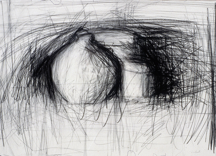 Contexture #22, charcoal, 13 x 28&quot;