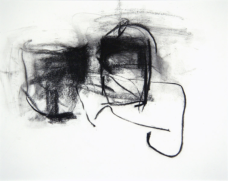 Affinity #66, ink, charcoal, 7 x 10&quot;
