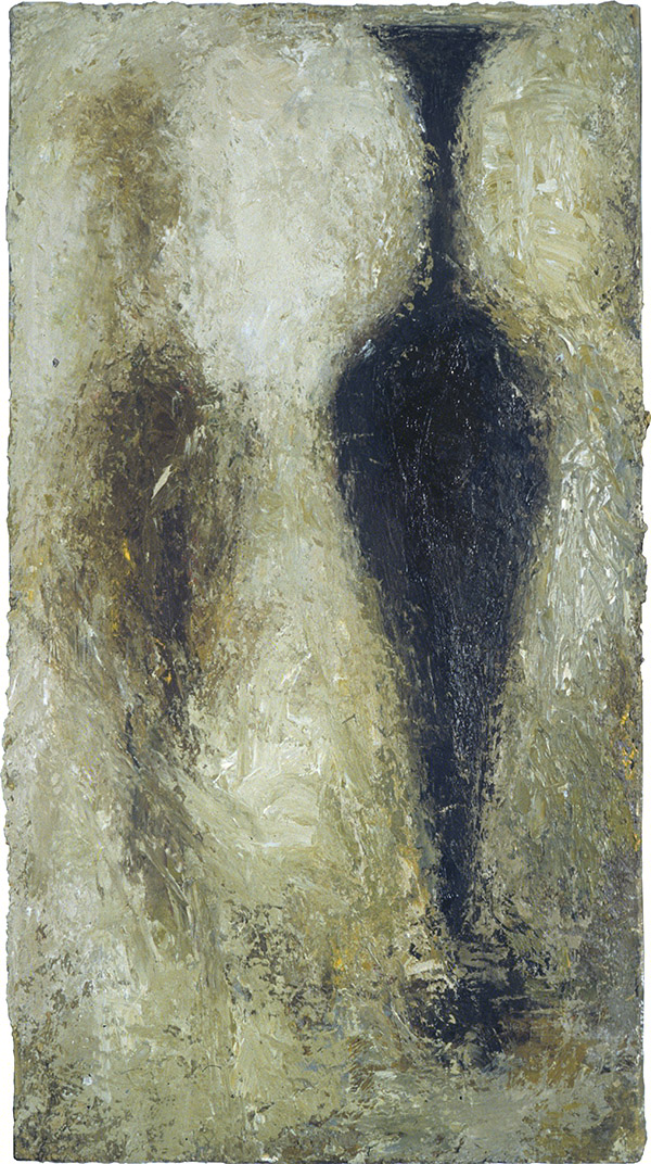 Excavation #32, oil on canvas, 17 x 8&quot;
