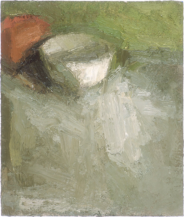 Emergence #111, oil on board, 12 x 10&quot;